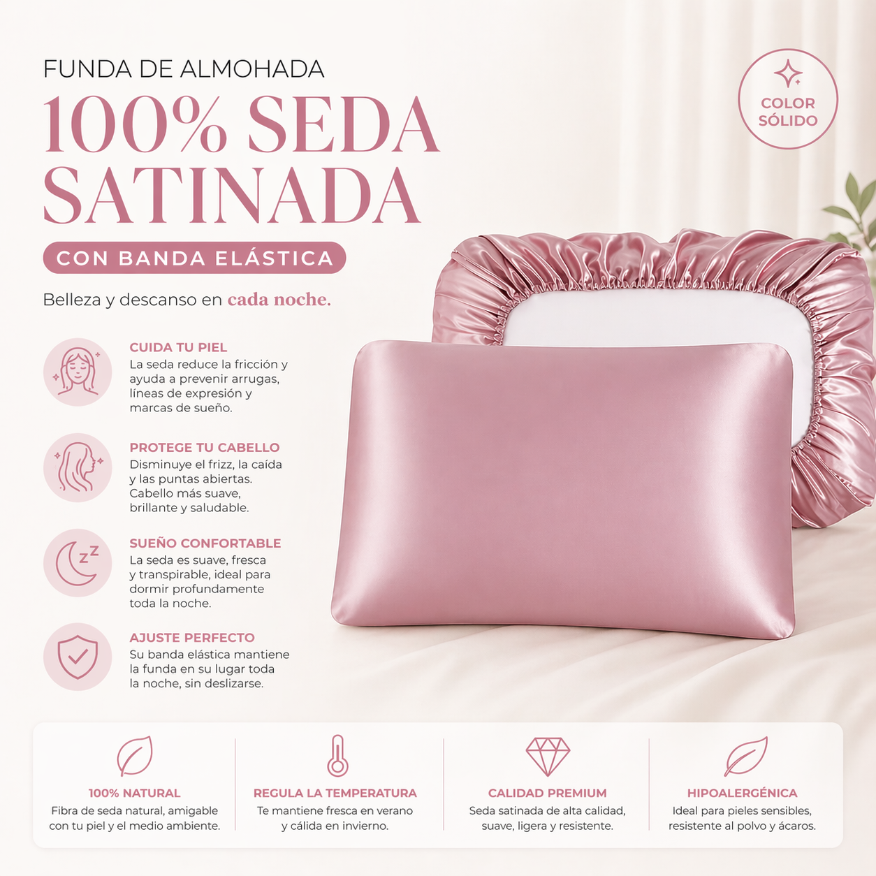 SkinSilk™ - Cabello cuidado, piel suave